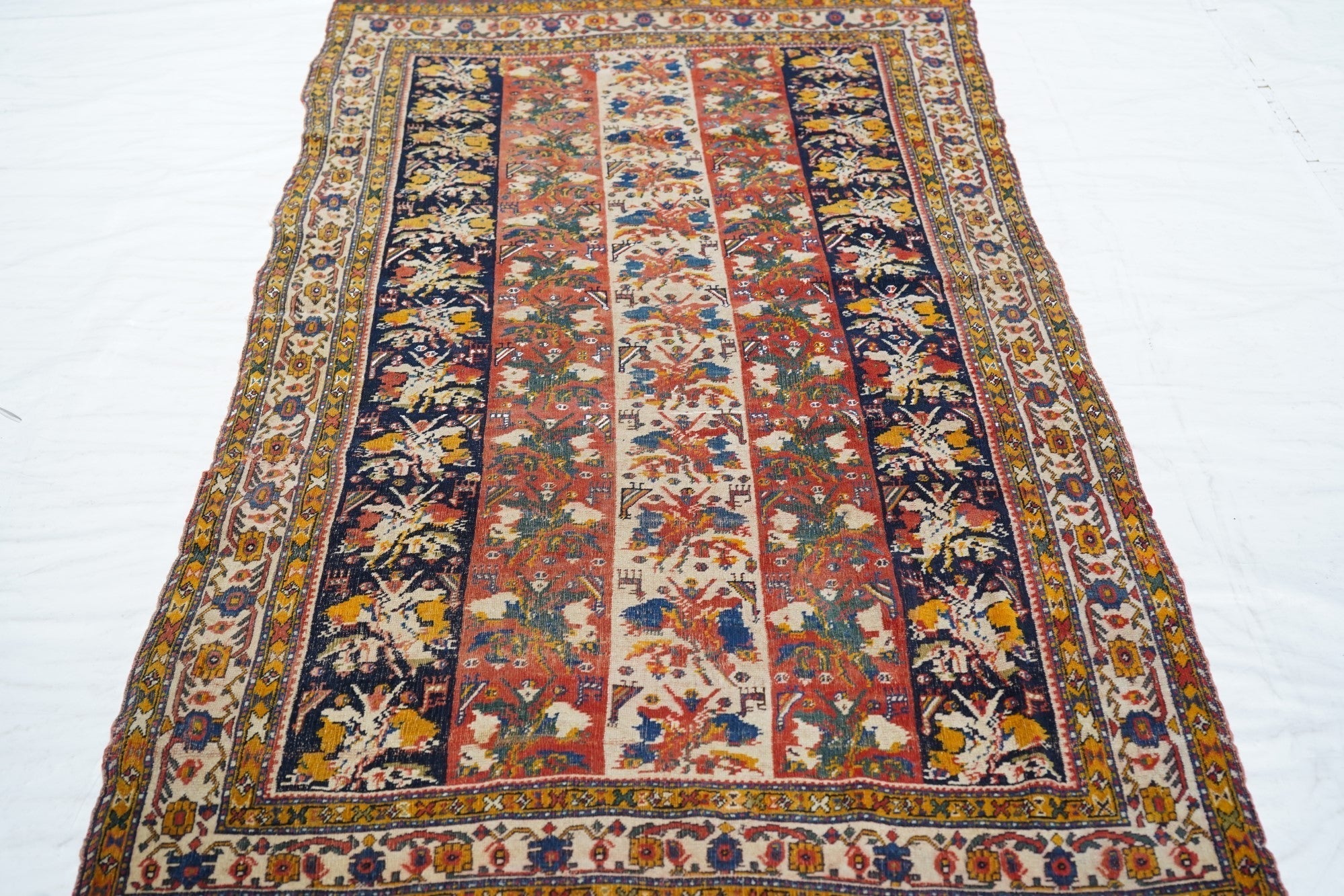 Antique Qashqai Rug 3'7'' x 7'1''