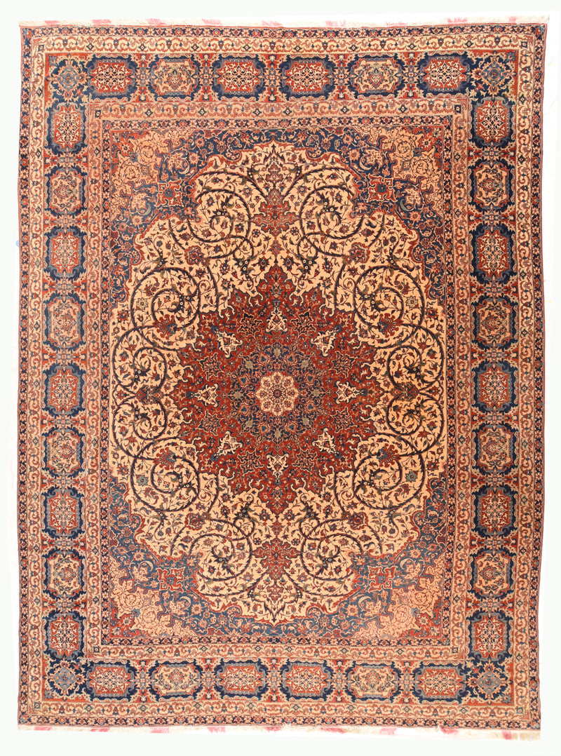 Antique  Isfahan Rug 11'0'' x 16'0''
