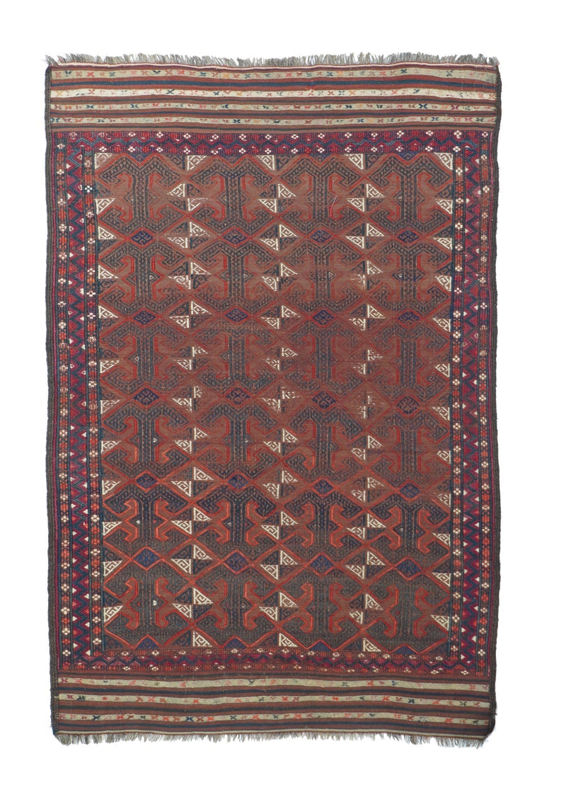 Vintage Kilim Rug 3'4'' x 4'11''