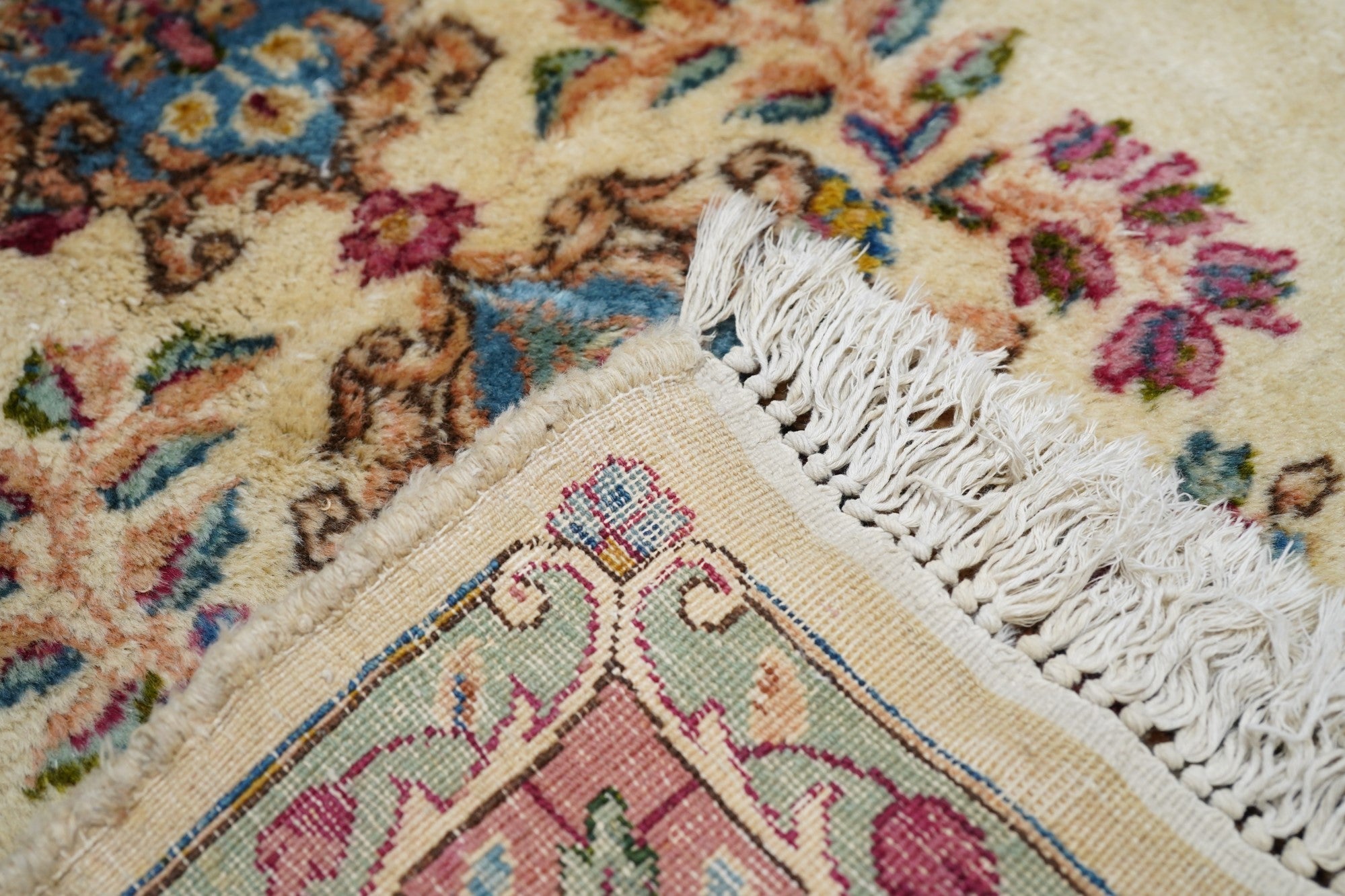 Vintage Kerman Rug 9'8'' x 13'7''