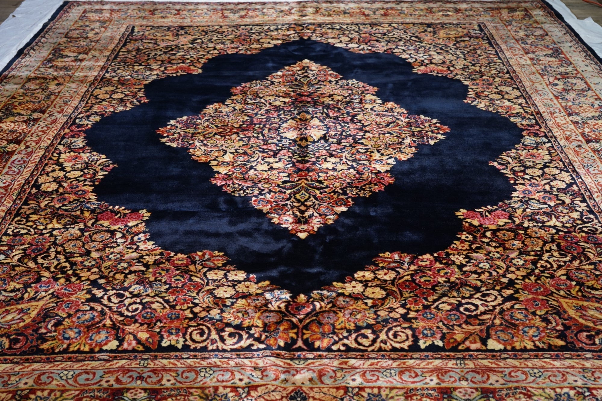 Vintage Sarouk Rug 10'2'' x 13'1''