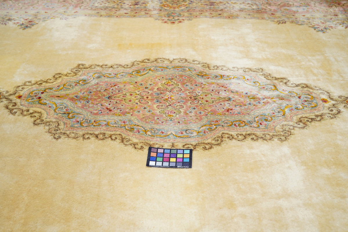 Vintage Kerman Rug 10'1'' x 21'9''