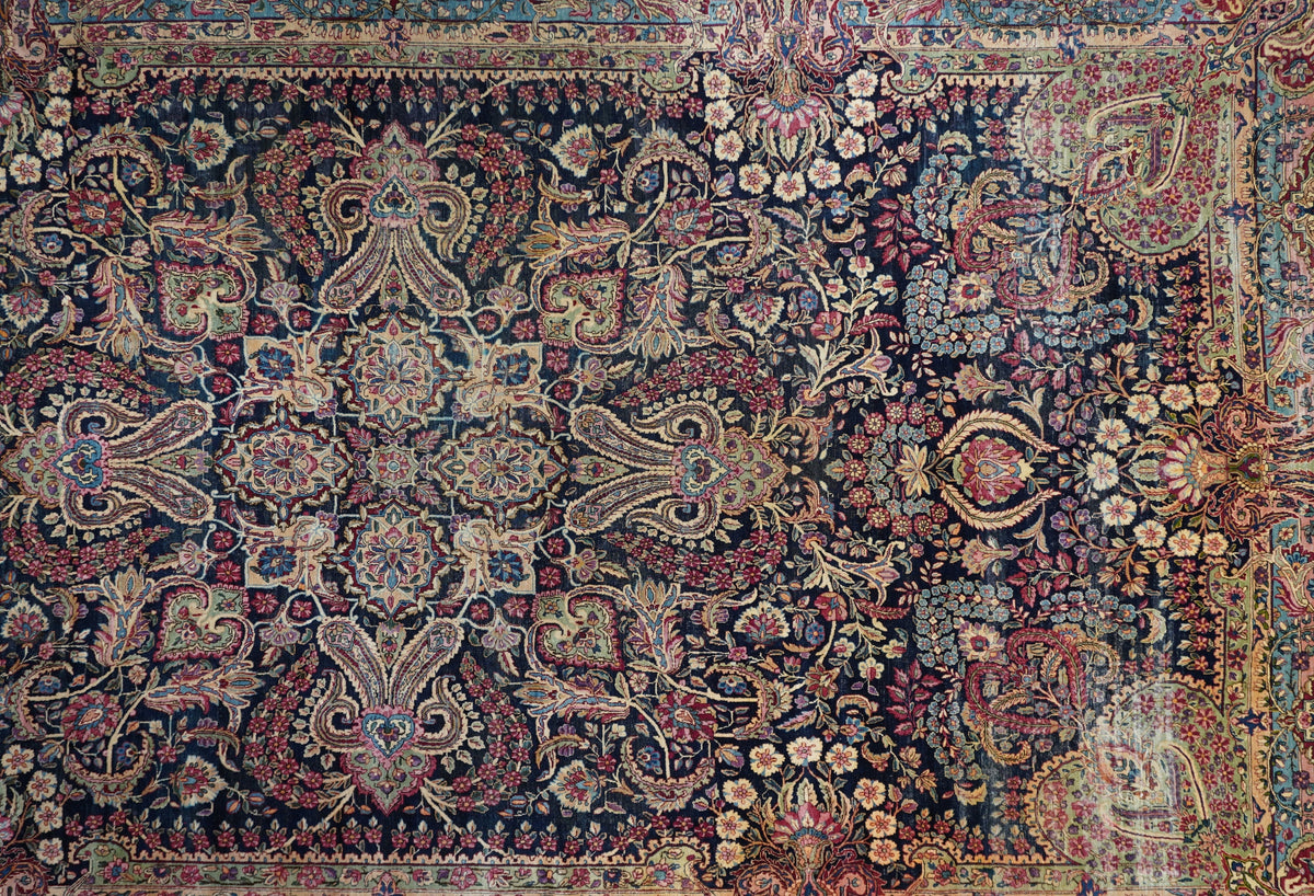 Fine Antique  Kerman Rug 11'9'' x 20'5''
