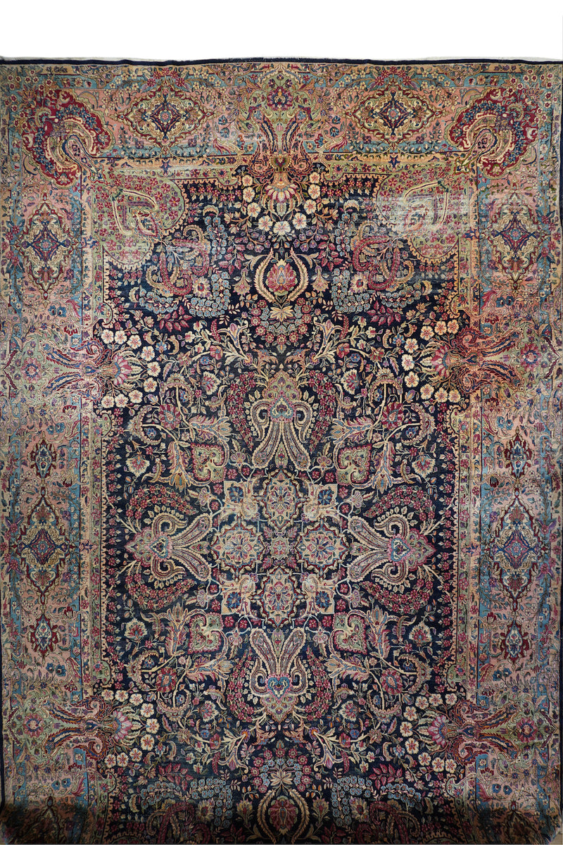 Fine Antique  Kerman Rug 11'9'' x 20'5''