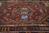 Fine Antique  Qashqai Wool Rug 5'0" x 8'2''