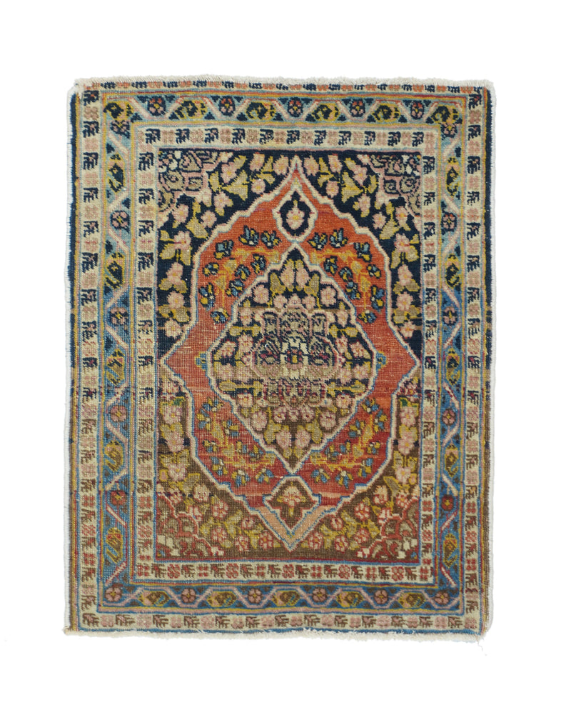 Fine Antique Tabriz Haji Jalili Rug 1'10'' x 2'4''