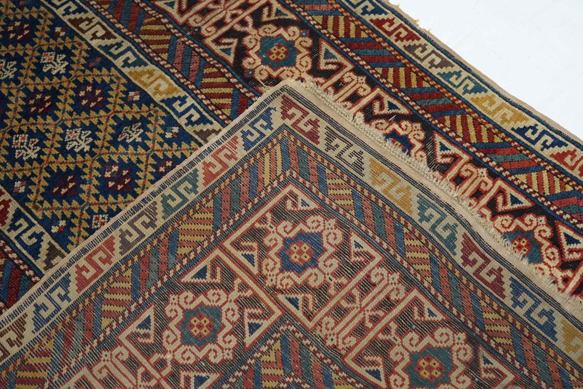 Antique Kuba Rug 3'7'' x 8'3''