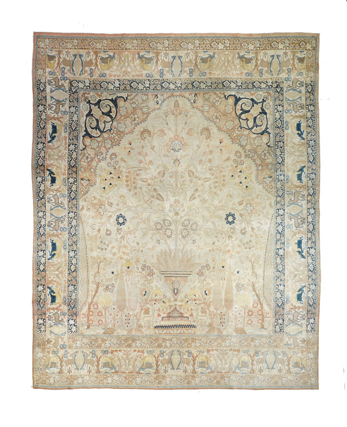 Antique Haji Jalili Tabriz Rug 9'10'' x 12'4''