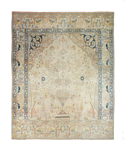Antique Haji Jalili Tabriz Rug 9'10'' x 12'4''