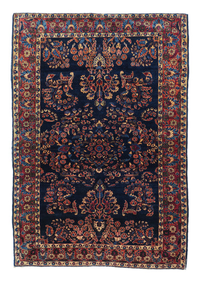 Antique Mohajeran Sarouk Rug 4'2