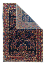 Antique Mohajeran Sarouk Rug 4'2" x 6' 2"