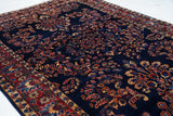 Antique Mohajeran Sarouk Rug 4'2" x 6' 2"