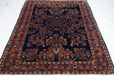 Antique Mohajeran Sarouk Rug 4'2" x 6' 2"