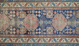 Antique Caucasian Kazak Runner 3'6'' x 10'9''
