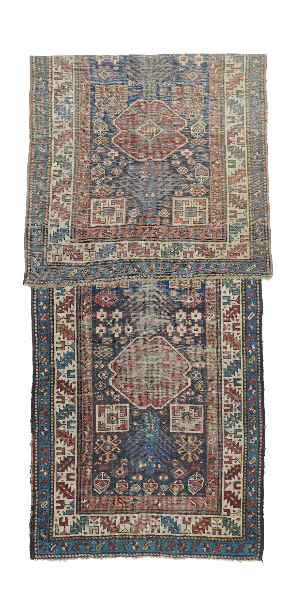 Antique Caucasian Kazak Runner 3'6'' x 10'9''