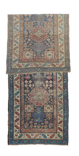 Antique Caucasian Kazak Runner 3'6'' x 10'9''