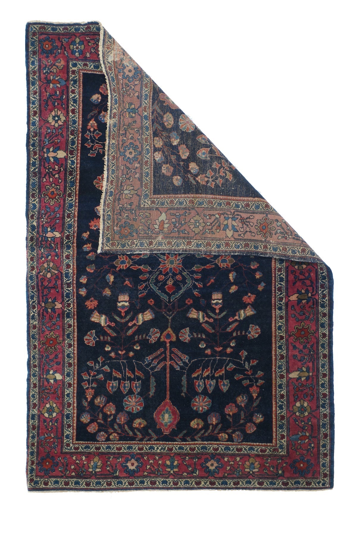 Antique Farahan Sarouk Rug 3'3'' x 4'10''