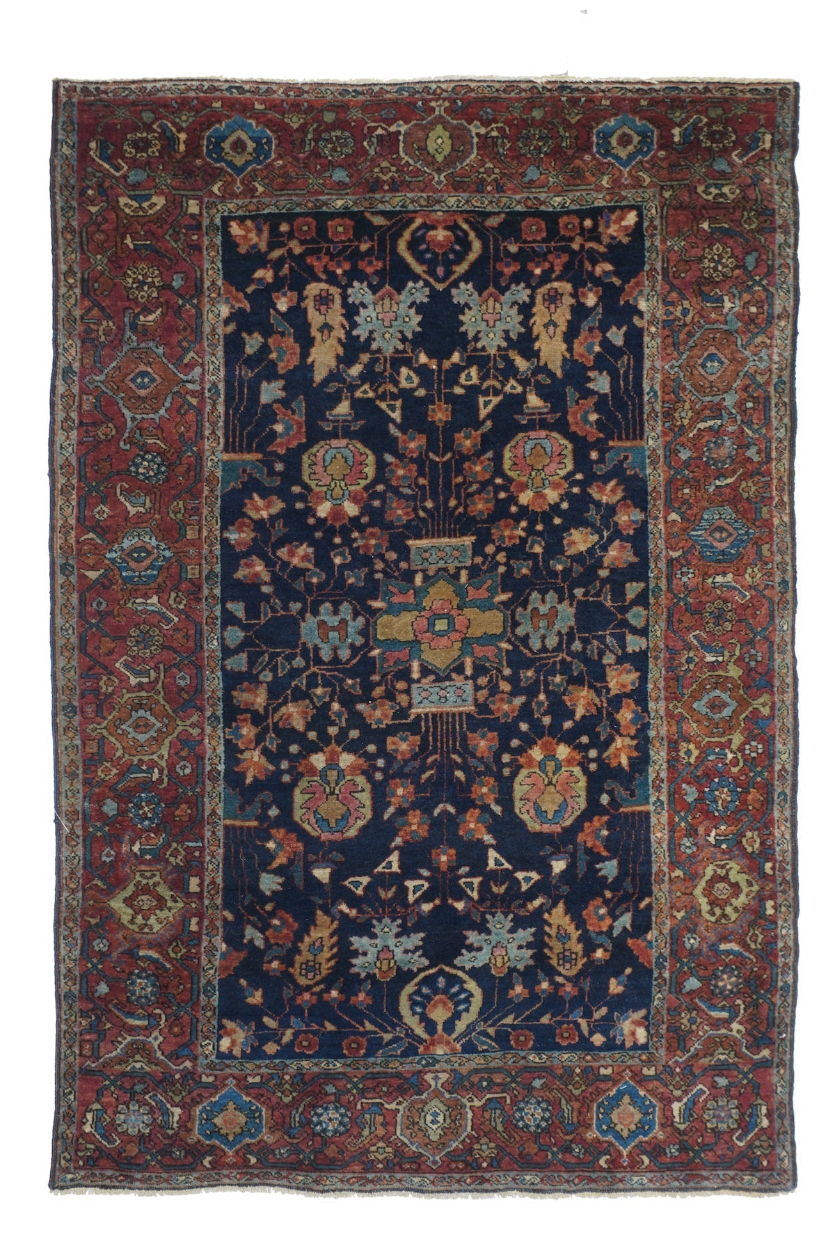 Antique Farahan Sarouk Rug 3'3'' x 4'11''
