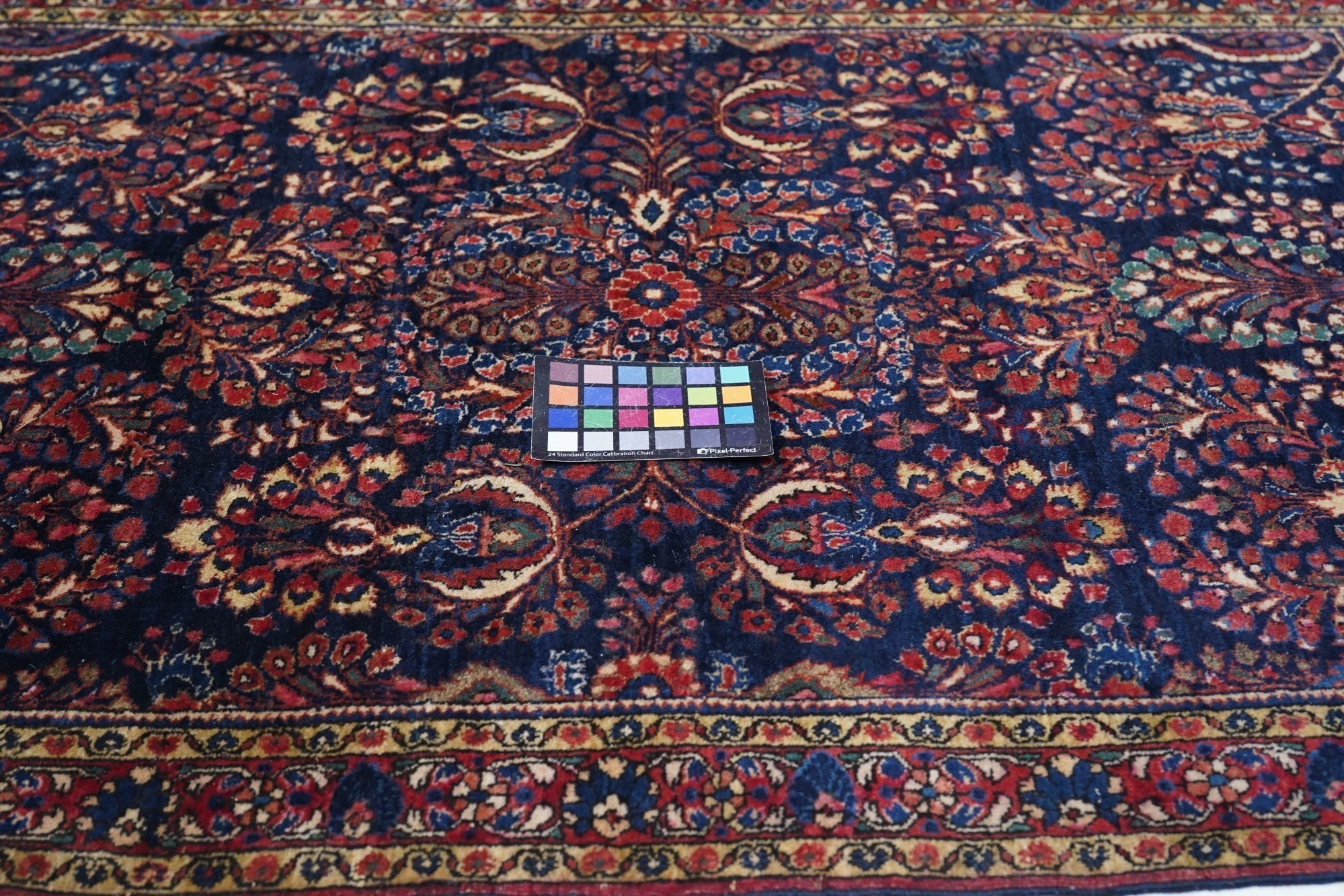 Antique Sarouk Rug 3'4'' x 4'8''