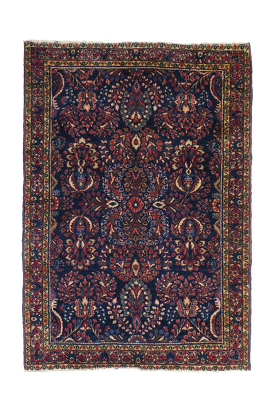 Antique Sarouk Rug 3'4'' x 4'8''
