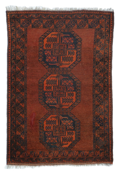 Vintage Afgan Rug 3'9'' x 5'5''