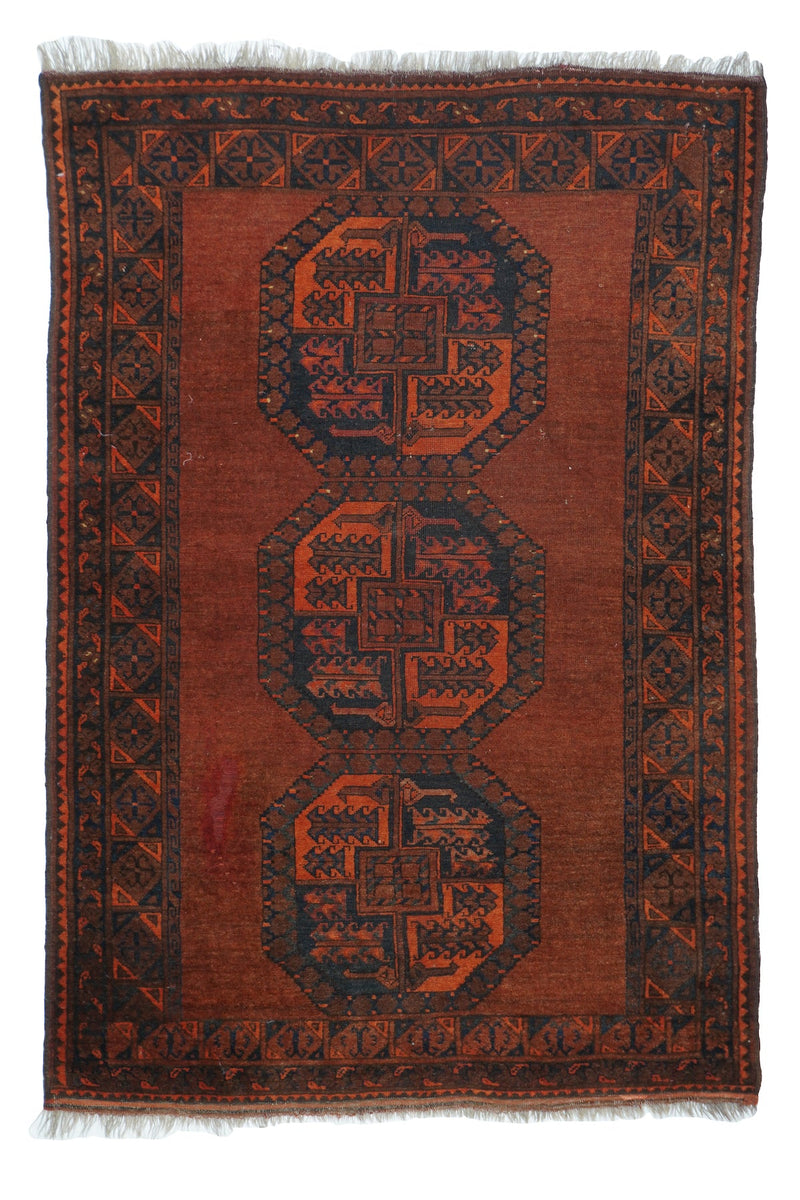 Vintage Afgan Rug 3'9'' x 5'5''
