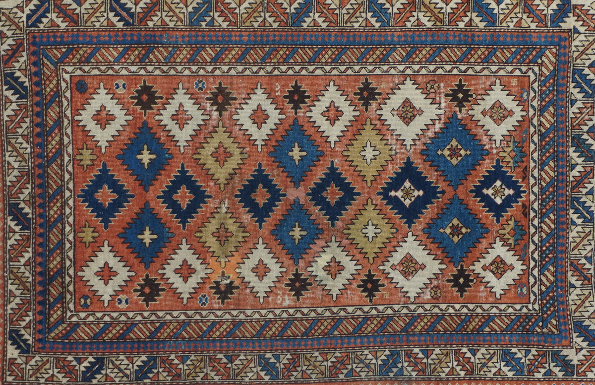 Antique Caucasian Shirvan Rug 2'7'' x 3'9''