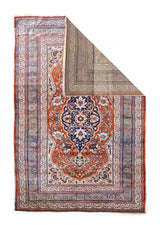 Antique Fine  Heriz Silk Rug 4' 3'' x 6' 5''