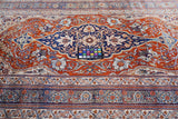 Antique Fine  Heriz Silk Rug 4' 3'' x 6' 5''
