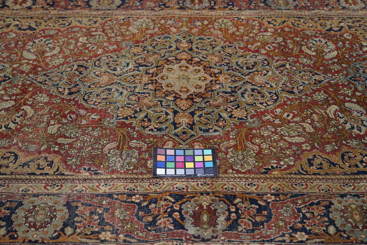 Antique Mohtasham Kashan Rug 4'2'' x 6'9''