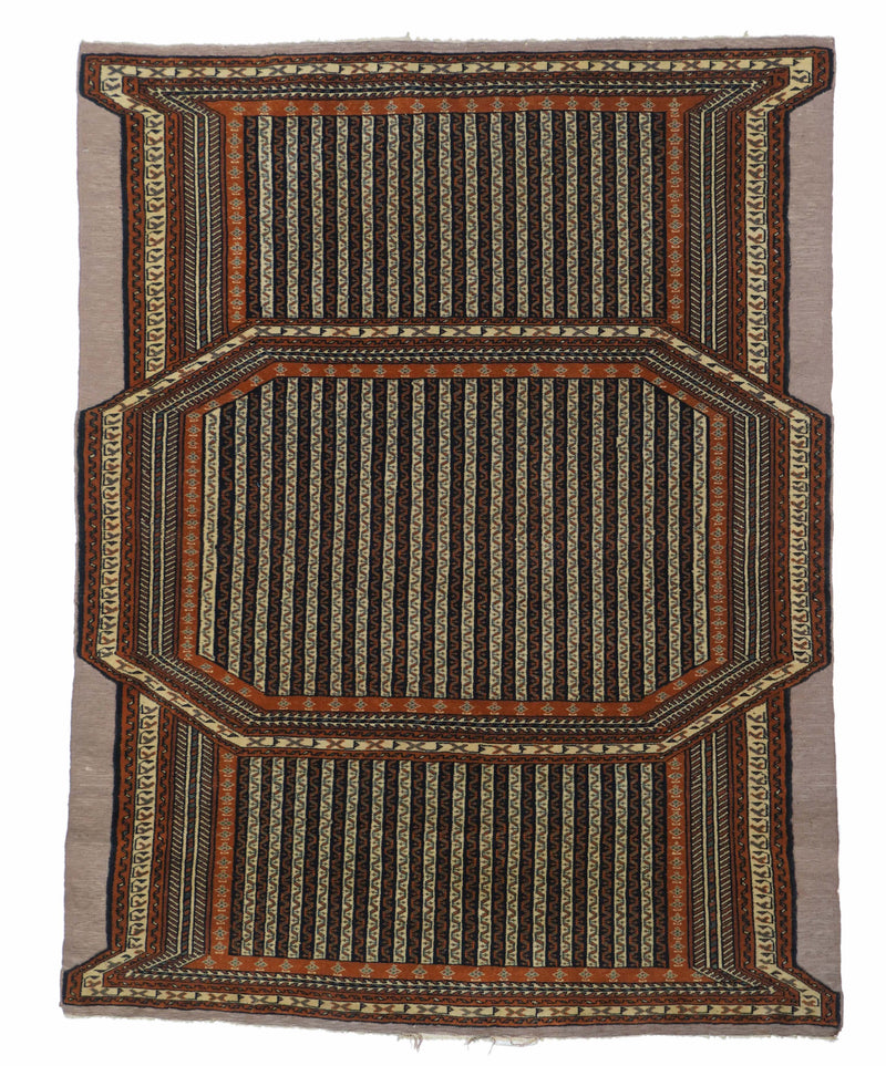 Vintage  Ghouchan Rug 3' 9'' x 4' 10''