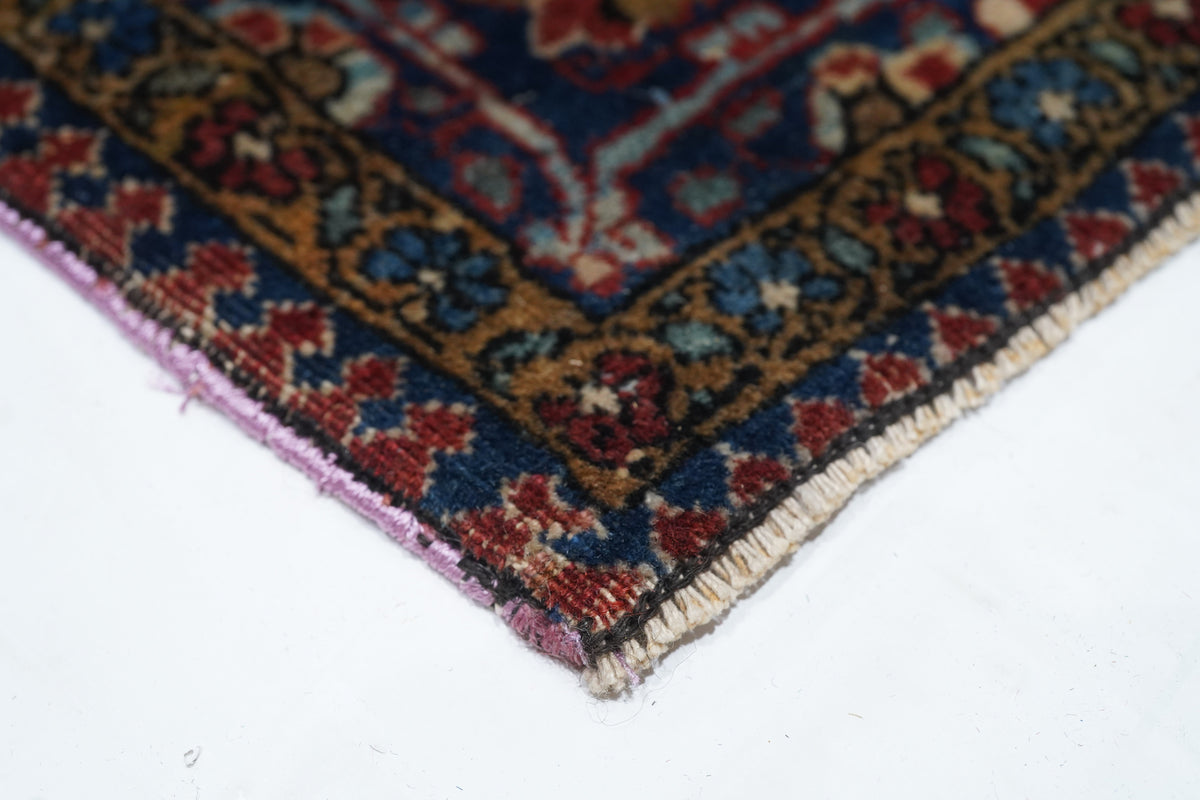 Antique Mohtasham Kashan Rug 4'4'' x 6'6''