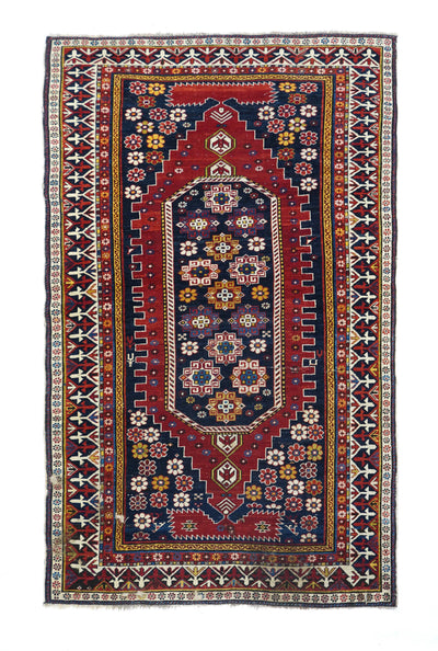 Antique Caucasian Shirvan Rug 4'0'' x 6'9''