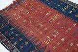 Antique Caucasion Verheh Kilim Rug 5'4'' x 6'11''