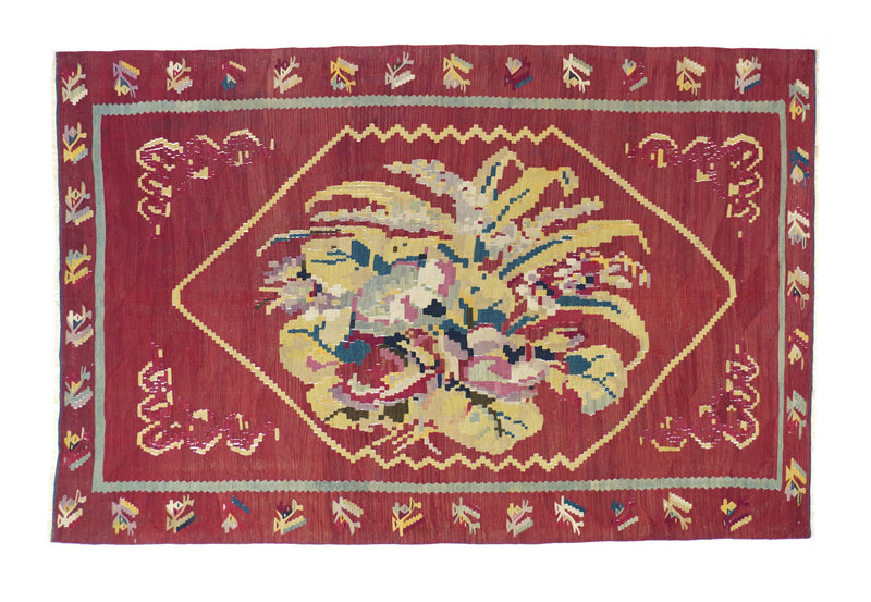 Antique Charkoy Kilim Rug 4' 0