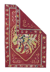 Antique Charkoy Kilim Rug 4' 0" x 5' 10''