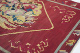 Antique Charkoy Kilim Rug 4' 0" x 5' 10''