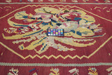 Antique Charkoy Kilim Rug 4' 0" x 5' 10''
