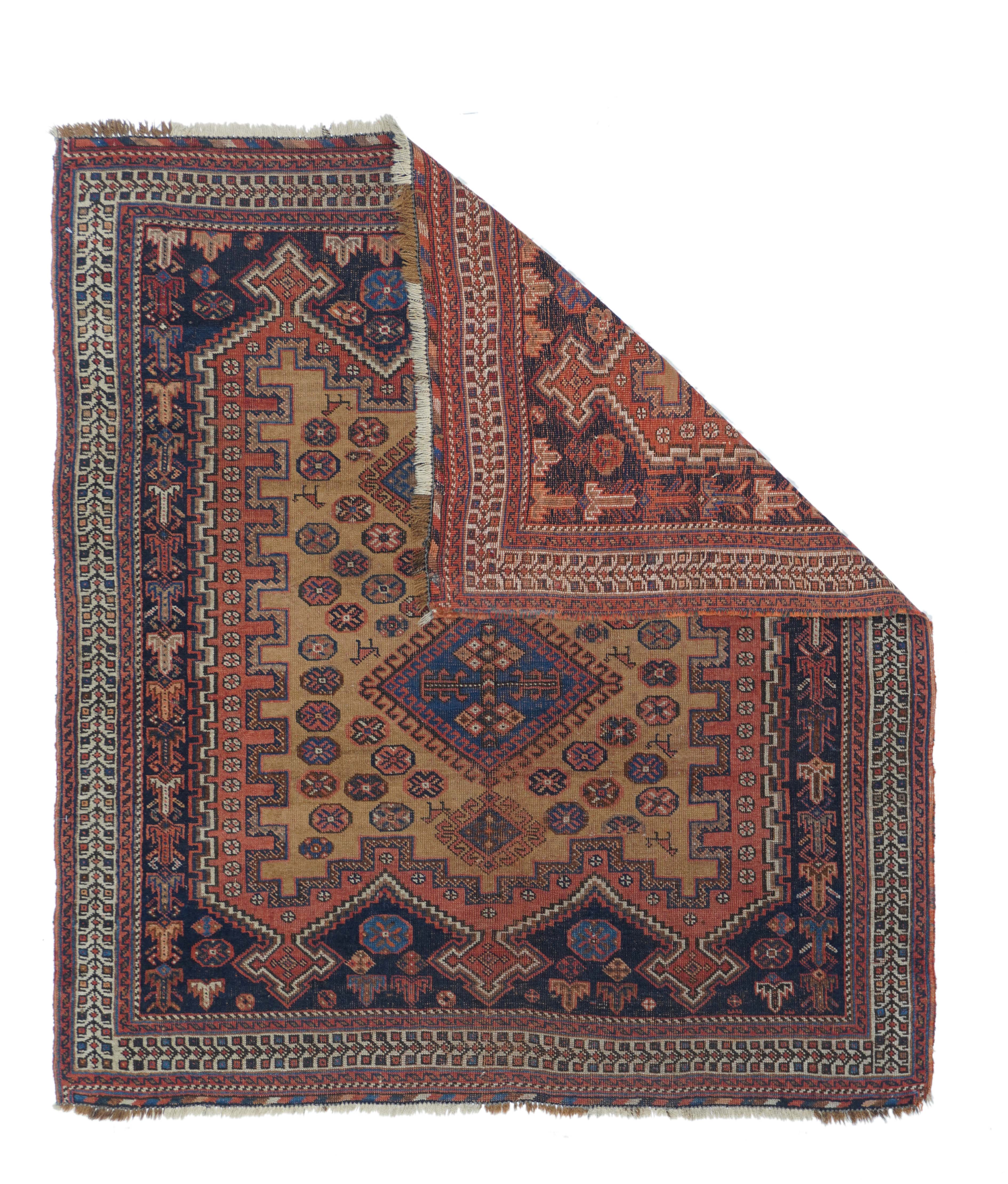 Antique Afshar Rug 3'11'' x 4'5''