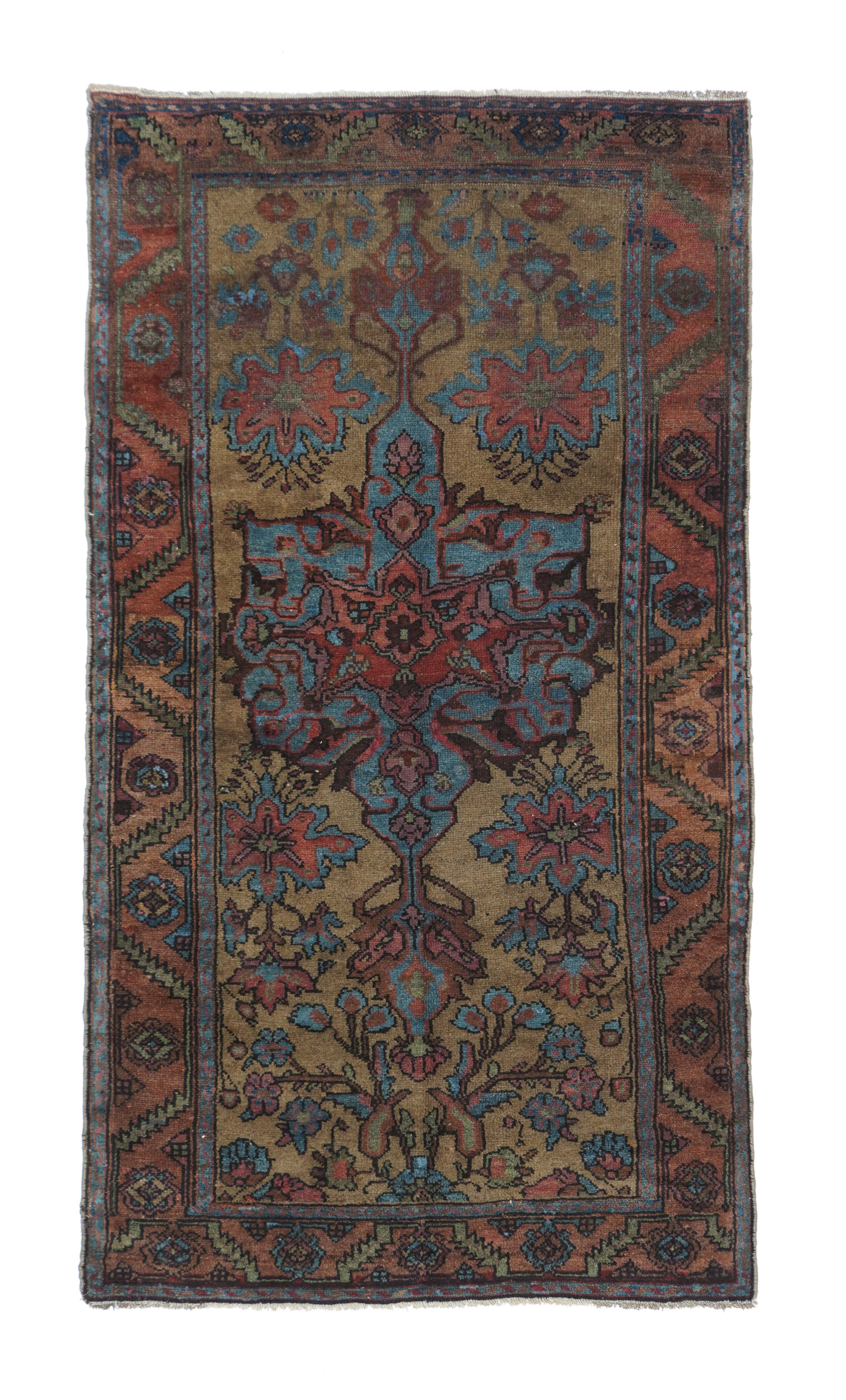 Antique Hamadan Rug 3'4'' x 6'2''