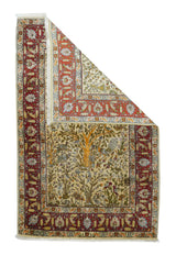 Antique Silk Turkish Hereke Rug 3'3'' x 5'1''