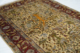 Antique Silk Turkish Hereke Rug 3'3'' x 5'1''