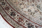 Extremely Fine Vintage Turkish Silk Hereke Oval Rug 4'10'' x 7'11''