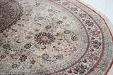 Extremely Fine Vintage Turkish Silk Hereke Oval Rug 4'10'' x 7'11''