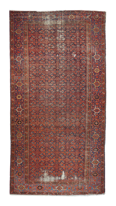 Antique Malayer Shabby Chic Rug 6'6'' x 12'8''