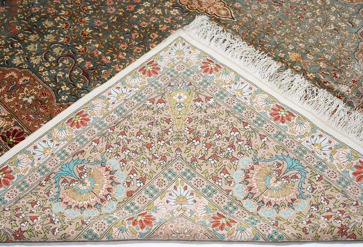 Antique Silk Hereke Rug 8'5'' x 13'9''