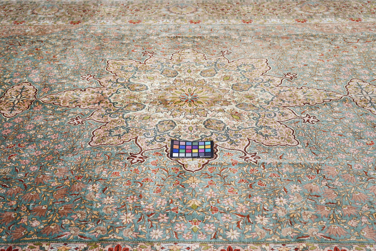 Antique Silk Hereke Rug 8'5'' x 13'9''