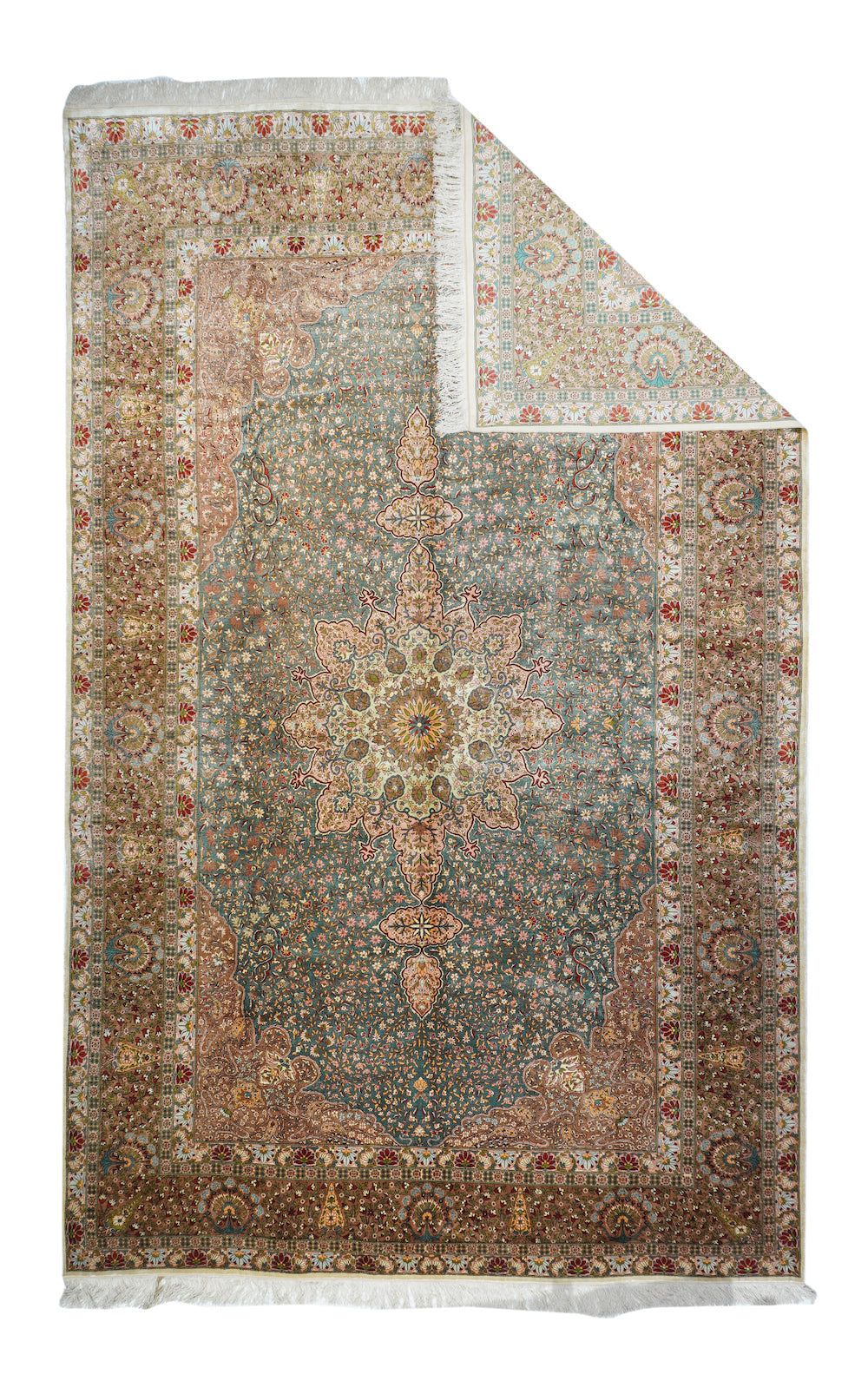 Antique Silk Hereke Rug 8'5'' x 13'9''