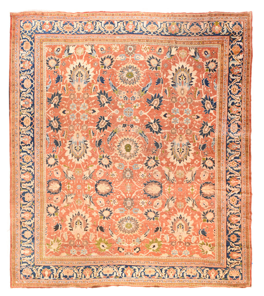 Antique Sultanabad Rug 13'8'' x 14'6''