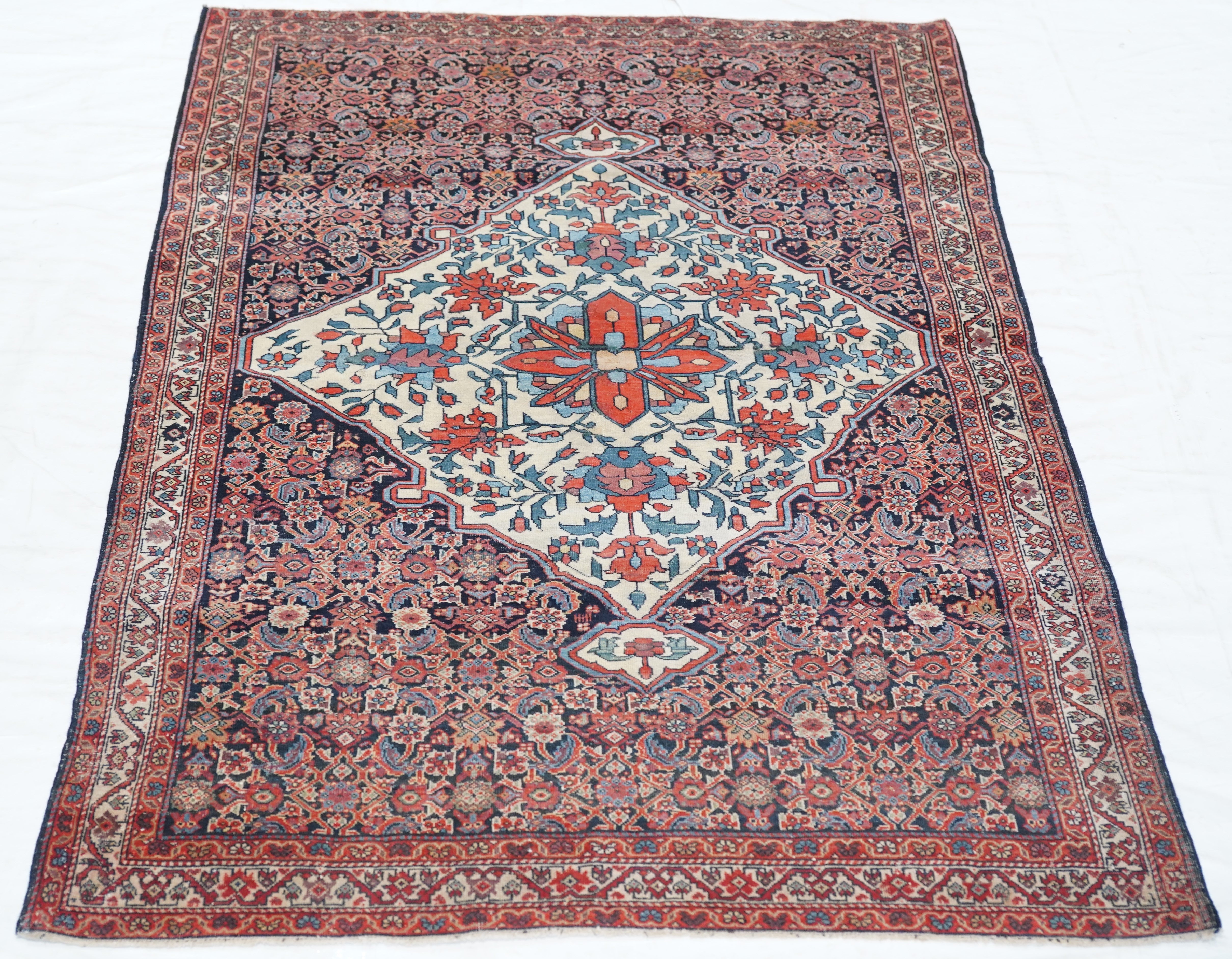 Antique Farahan Sarouk Rug 3'2'' x 4'8''